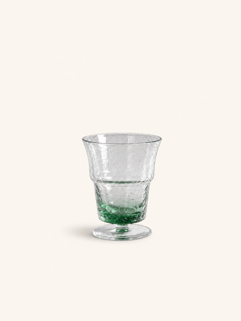 INKRA - wine glass 20 CL - glass - DIA 8,3 x H 10 cm - light green