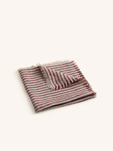 Rood – TRATTINI - Serviette - Leinen - L 45 x W 45 cm - Bordeaux
