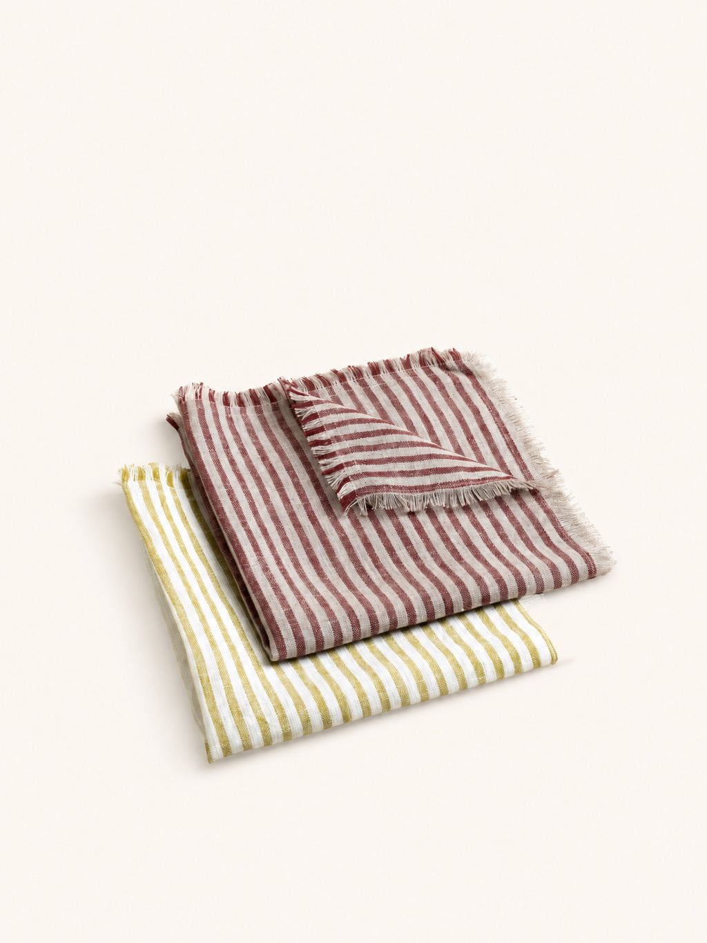 TRATTINI - servilleta - lino - L 45 x W 45 cm - burdeos