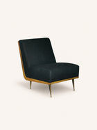 LS56 - sillón lounge - roble - L 60 x W 72 x H 83 - negro
