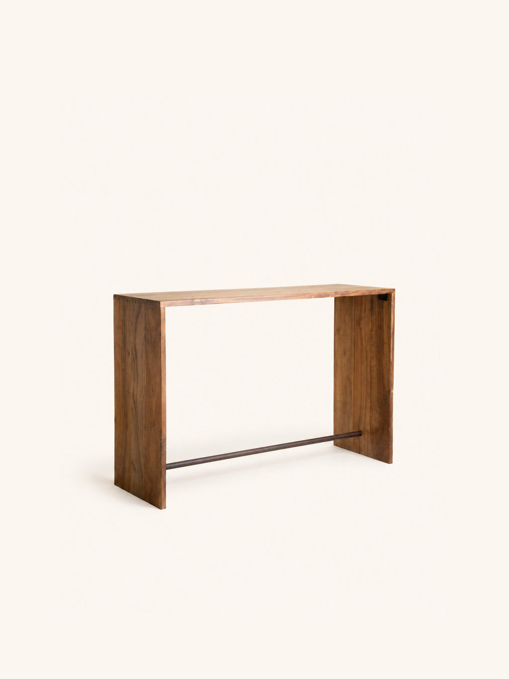 NARA - console - bois récupéré - L 120 x W 40 x H 80 cm - marron