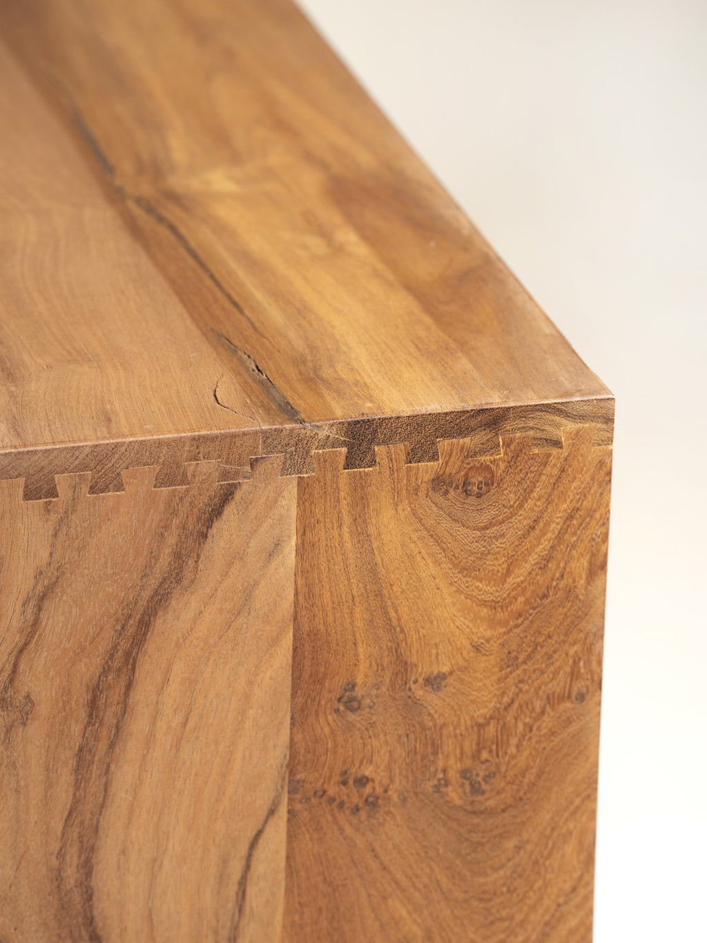 NARA - console - bois récupéré - L 120 x W 40 x H 80 cm - marron