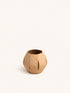 ARDE - photophore - grès - DIA 18 x H 16 cm - ocre