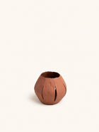 ARDE - photophore - grès - DIA 18 x H 16 cm - terracotta