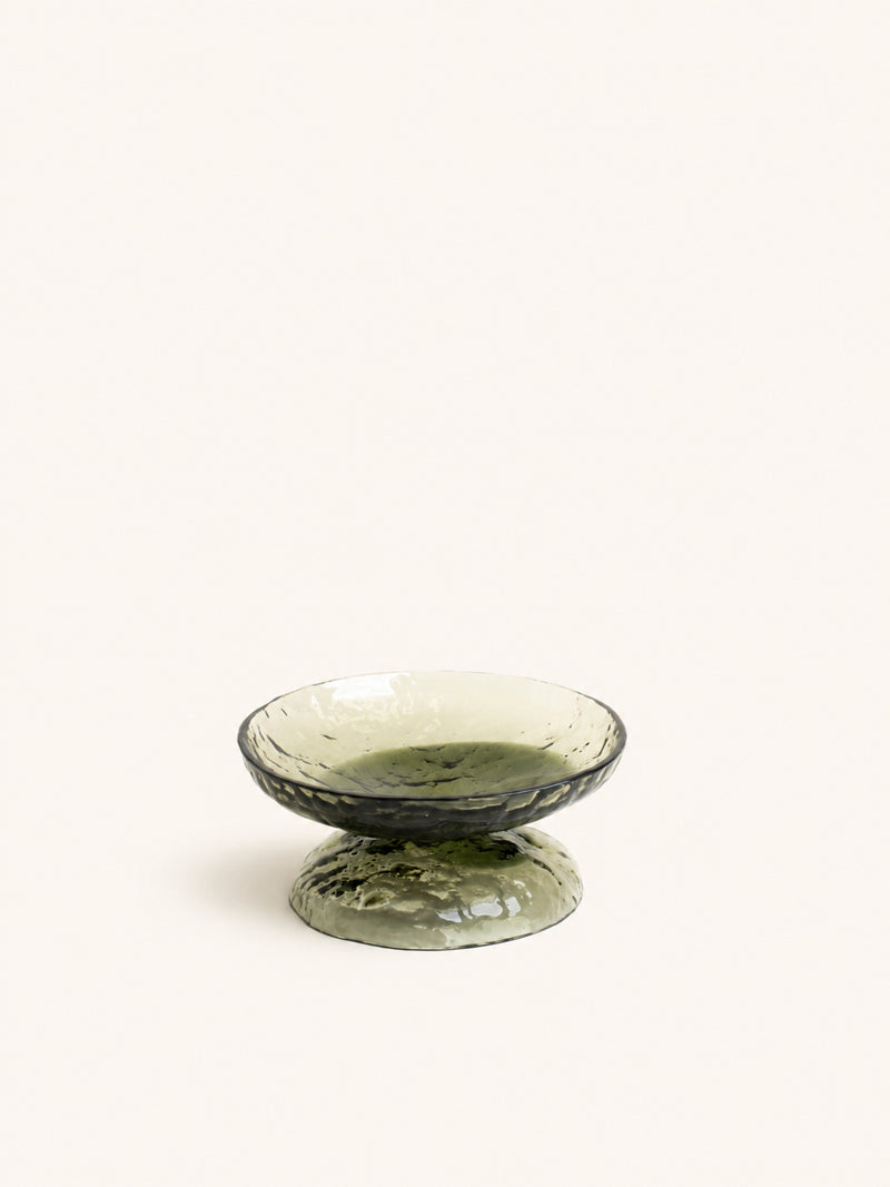 DIABOLO - bowl - glass - DIA 28 x H 12 cm - green