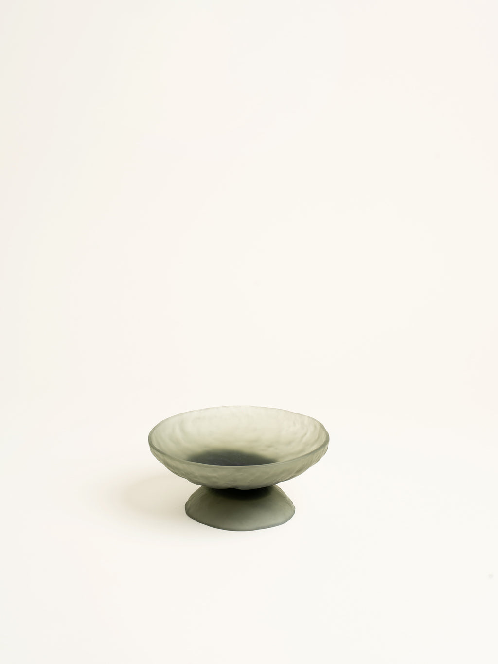 DIABOLO - fuente - vidrio - DIA 20 x H 9 cm - verde
