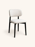 HAZEL - silla - roble - L 48,5 x W 50,5 x H 80 cm - blanco roto