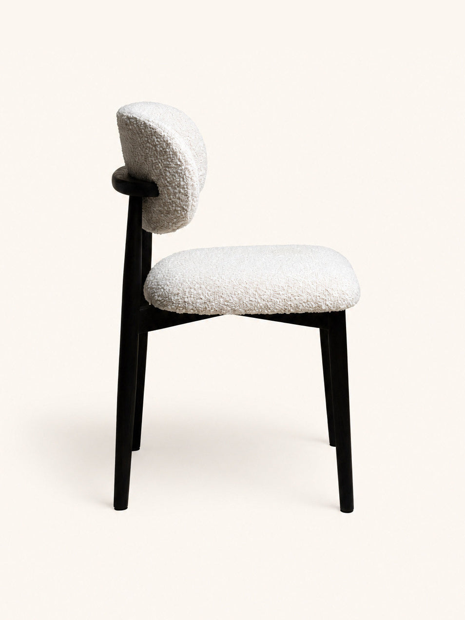 HAZEL - silla - roble - L 48,5 x W 50,5 x H 80 cm - blanco roto