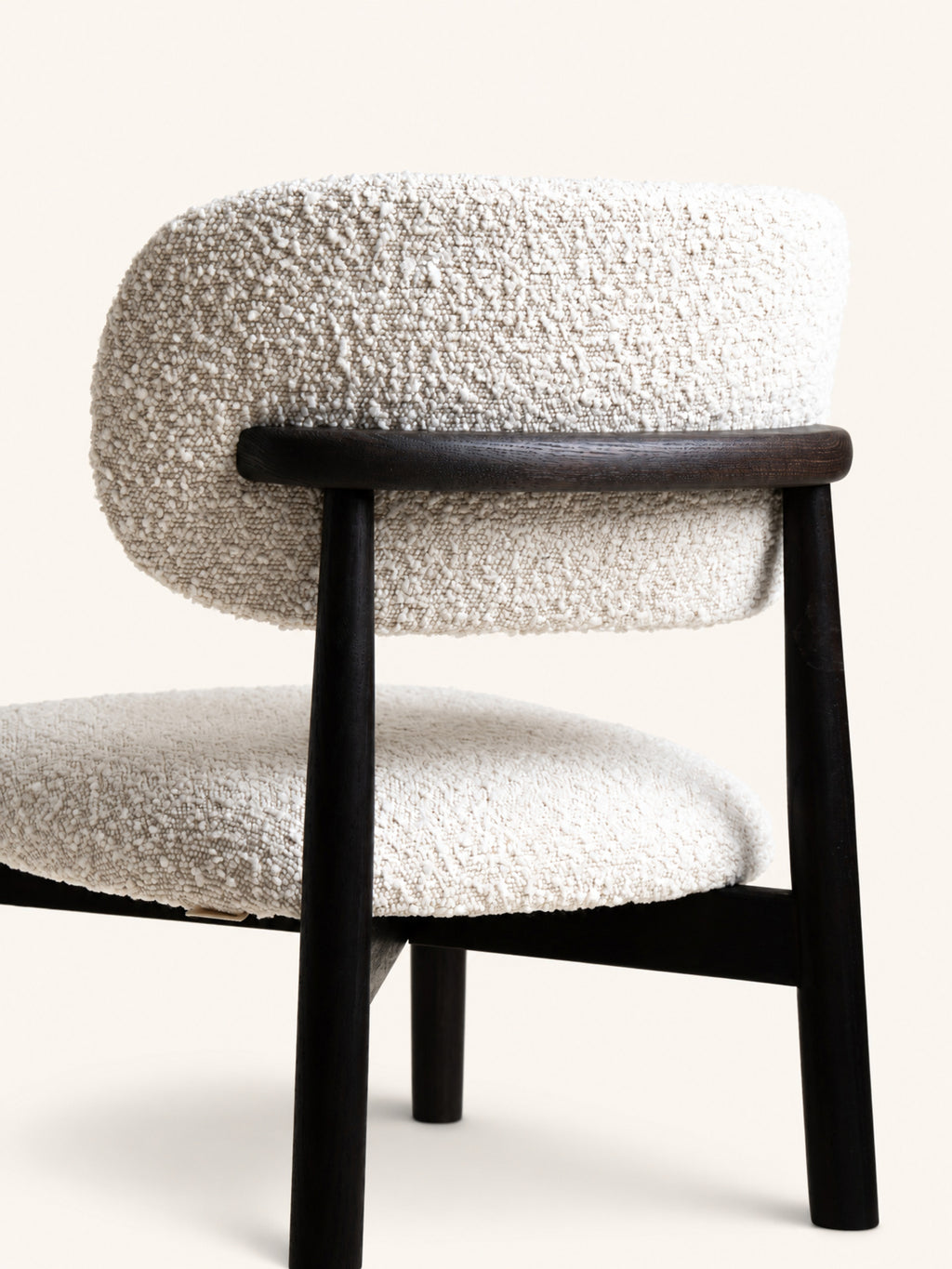 HAZEL - silla - roble - L 48,5 x W 50,5 x H 80 cm - blanco roto