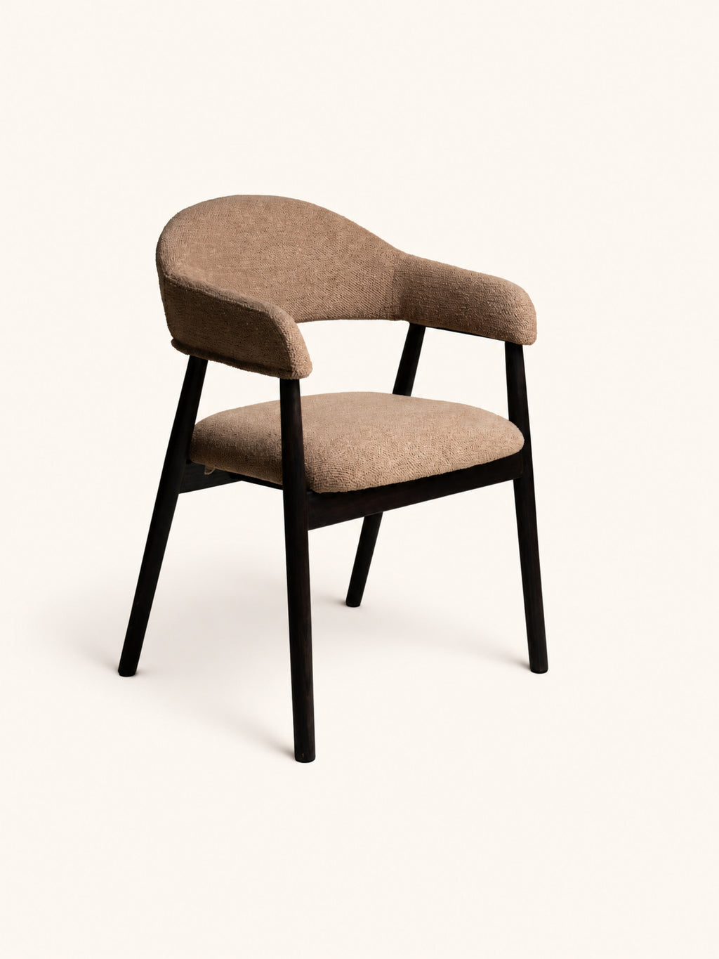 AMANDE - silla - roble - L 56 x W 54 x H 81 cm - beige