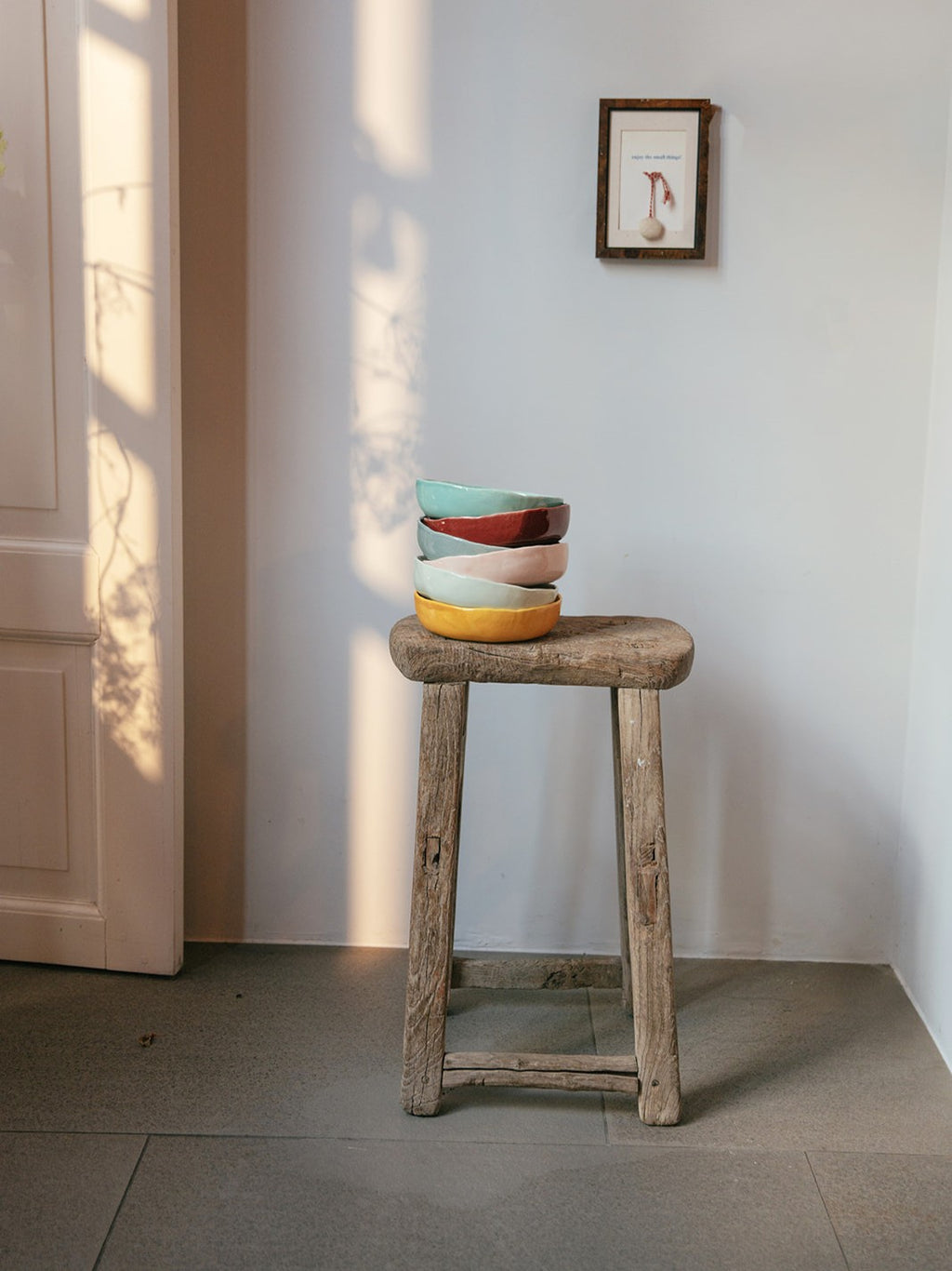 WAKATI - bowl - stoneware - DIA 16 x H 4 cm - dark aqua