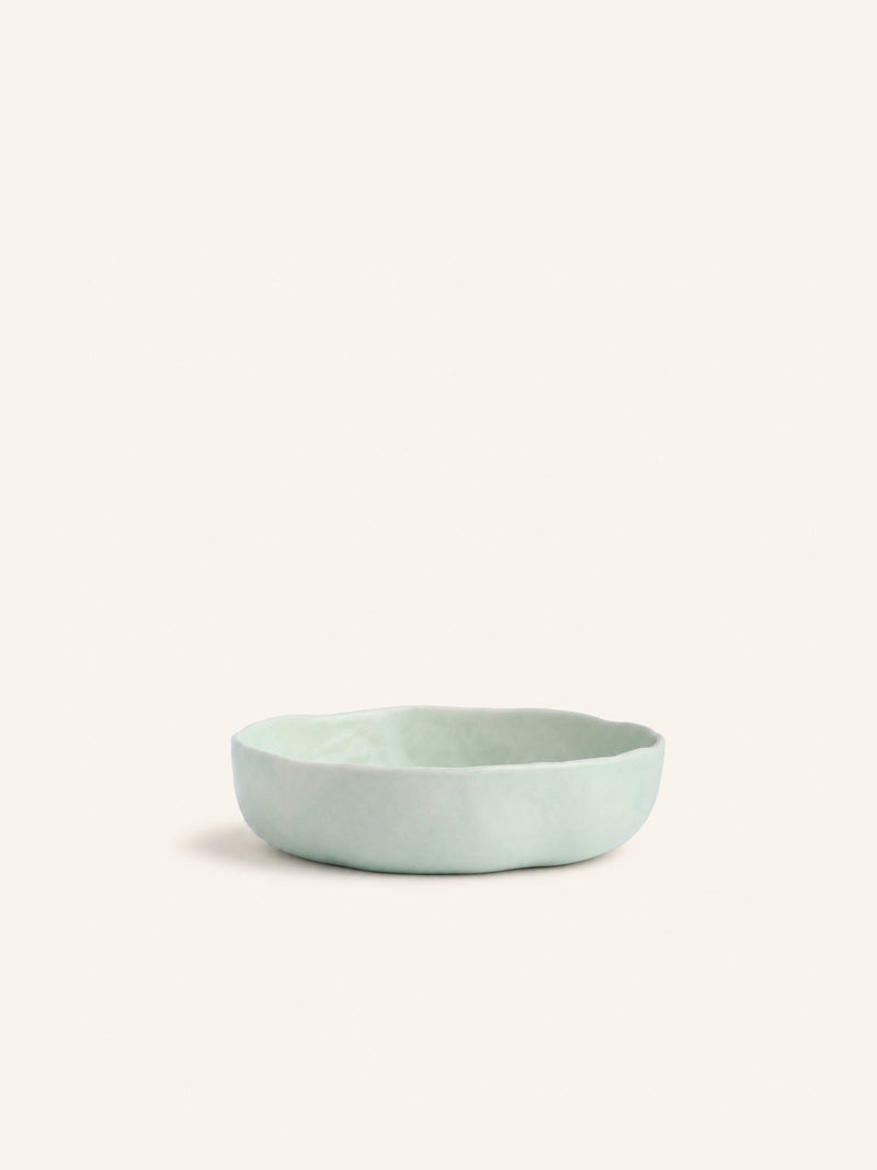 WAKATI - bowl - stoneware - DIA 16 x H 4 cm - light aqua