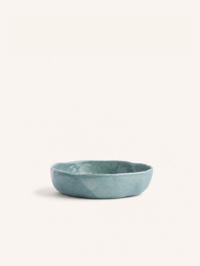 WAKATI - bowl - stoneware - DIA 16 x H 4 cm - teal