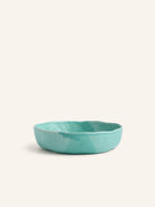 WAKATI - bowl - stoneware - DIA 22 x H 5 cm - dark aqua