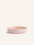 WAKATI - cuenco - gres - DIA 22 x H 5 cm - rosa claro