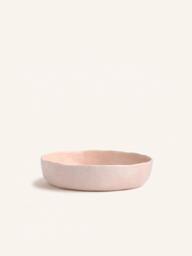 WAKATI - bowl - stoneware - DIA 22 x H 5 cm - light pink