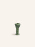 WAKATI - portacandele - gres - L 5,3 x W 4,5 x H 10,5 cm - verde