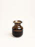 FUMIO - jarrón - vidrio - DIA 17 x H 25 cm - ámbar oscuro