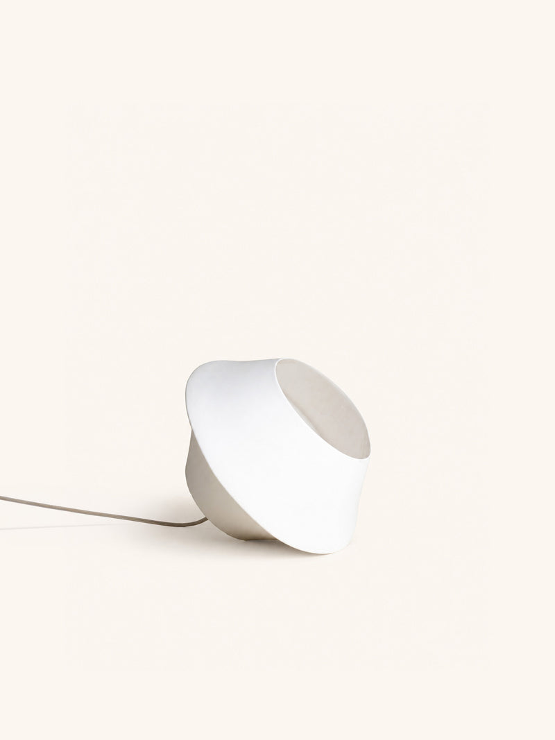 KOJIN - table lamp - stoneware - DIA 34 x H 22 cm - white