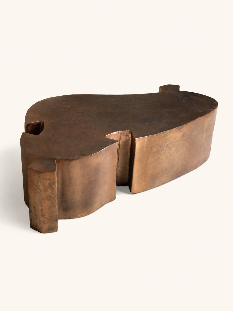 SOLV - salontafel - aluminium - L 112 x W 64 x H 32 cm - brons