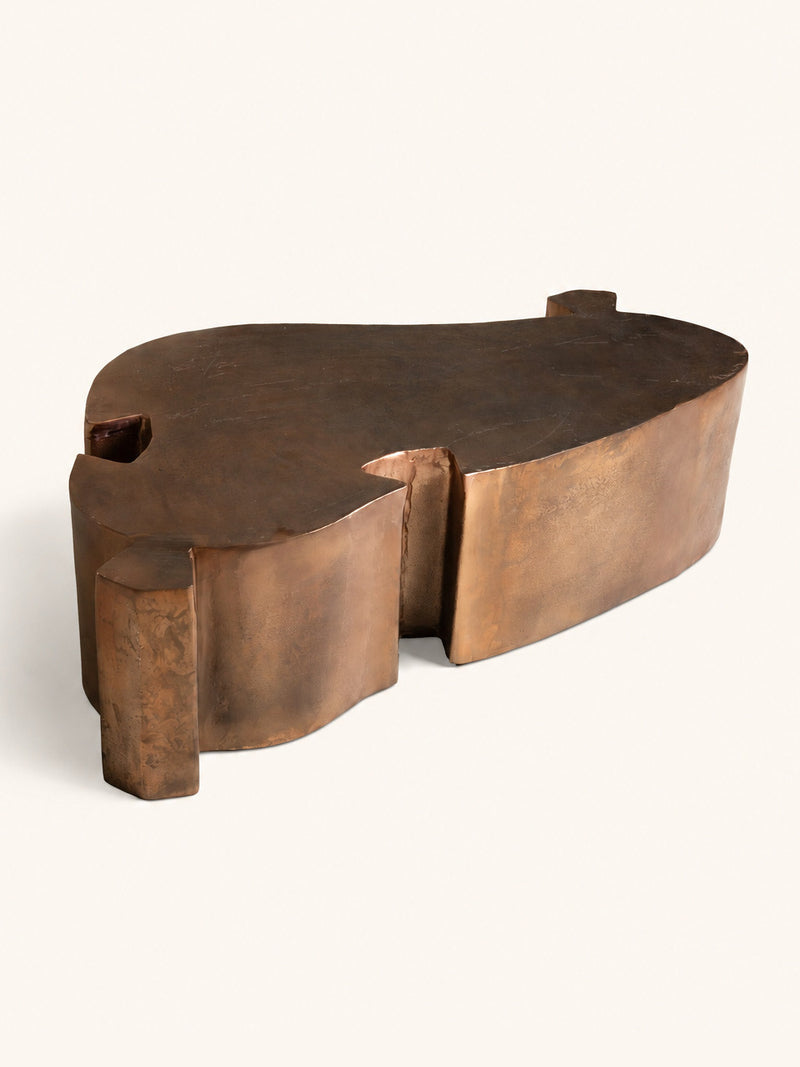 SOLV - coffee table - aluminium - L 112 x W 64 x H 32 cm - bronze