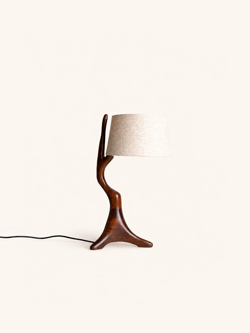 BRANCH - table lamp - acacia wood - L 40 x W 30 x H 60 cm - reddish brown