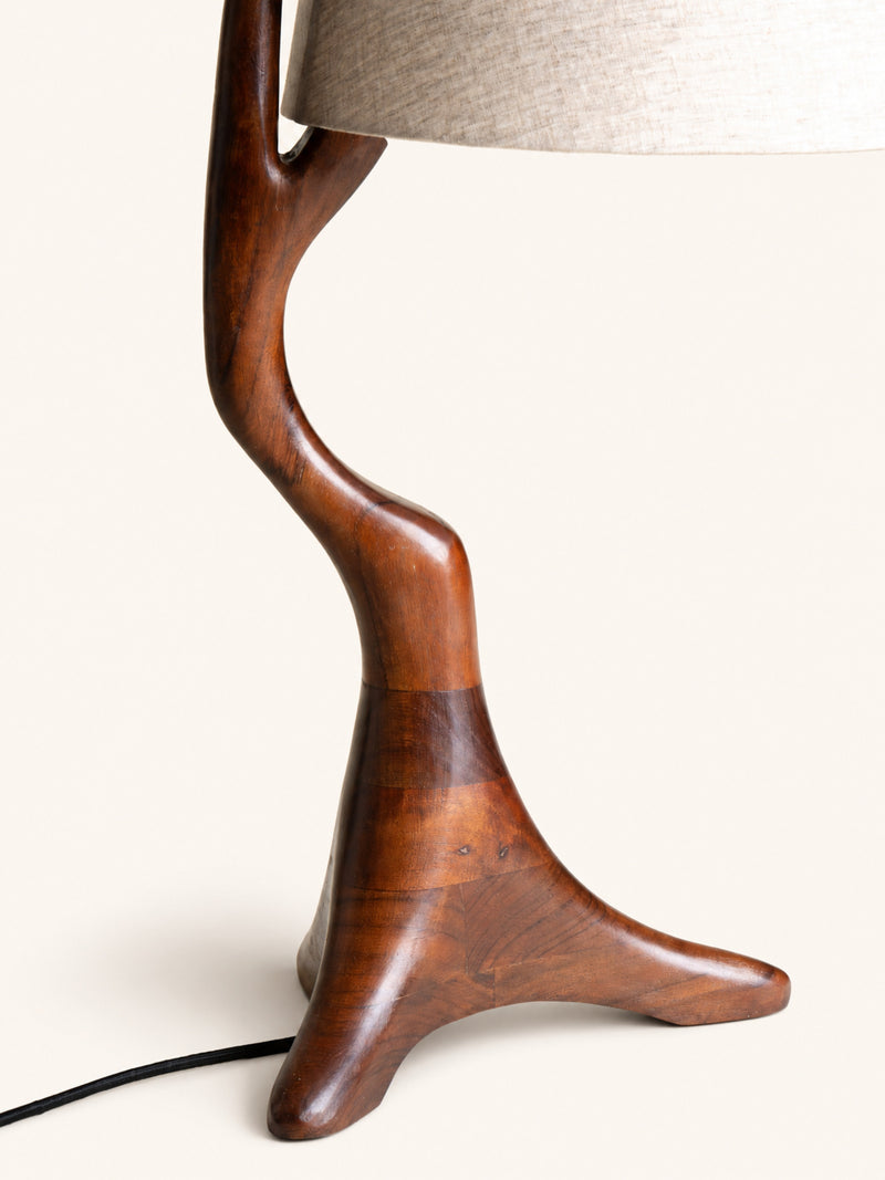 BRANCH - table lamp - acacia wood - L 40 x W 30 x H 60 cm - reddish brown