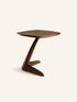 DUON - table d'appoint - bois d'acacia - L 55 x W 55 x H 55 cm - brun rougeâtre