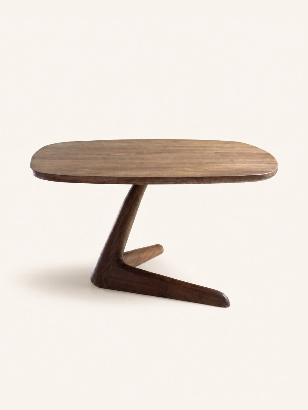 DUON - table basse - bois d'acacia - L 85 x W 85 x H 45 cm - brun rougeâtre