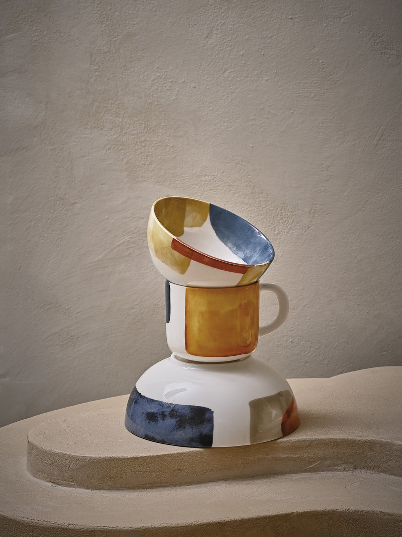 ABSTRA - soup bowl - porcelain - DIA 15,4 x H 6 cm - mix of colors