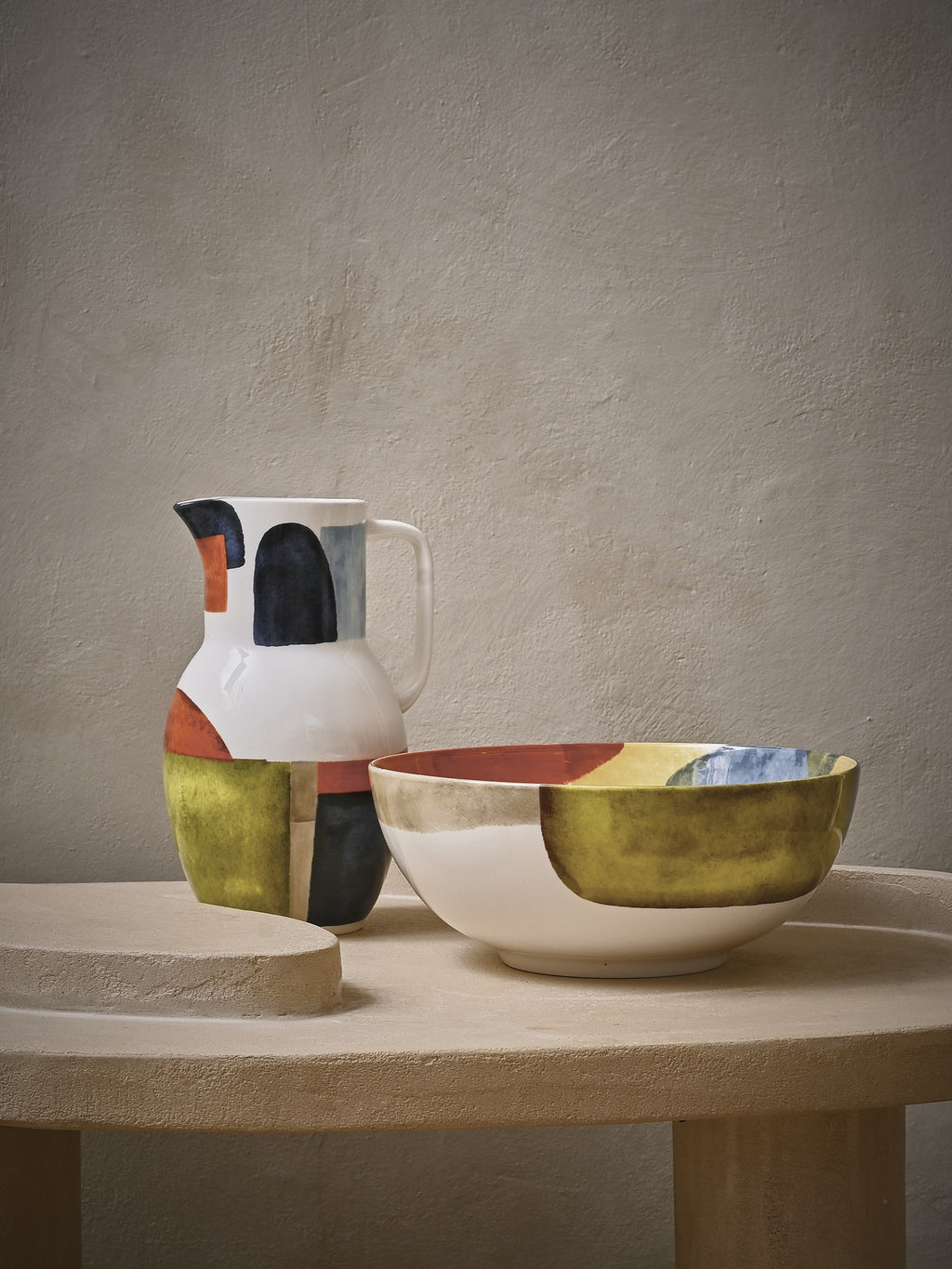 ABSTRA - ensaladera - porcelana - DIA 24 x H 10 cm - mezcla de colores