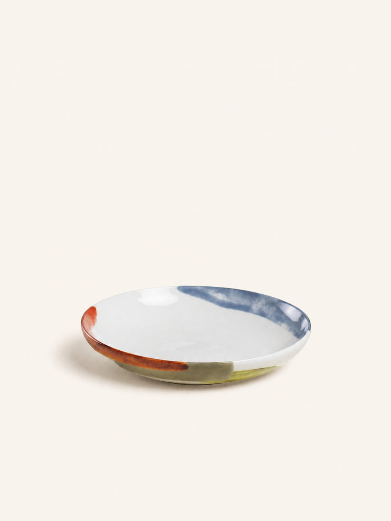 ABSTRA - deep plate - porcelain - DIA 20,4 x H 4,3 cm - mix of colors