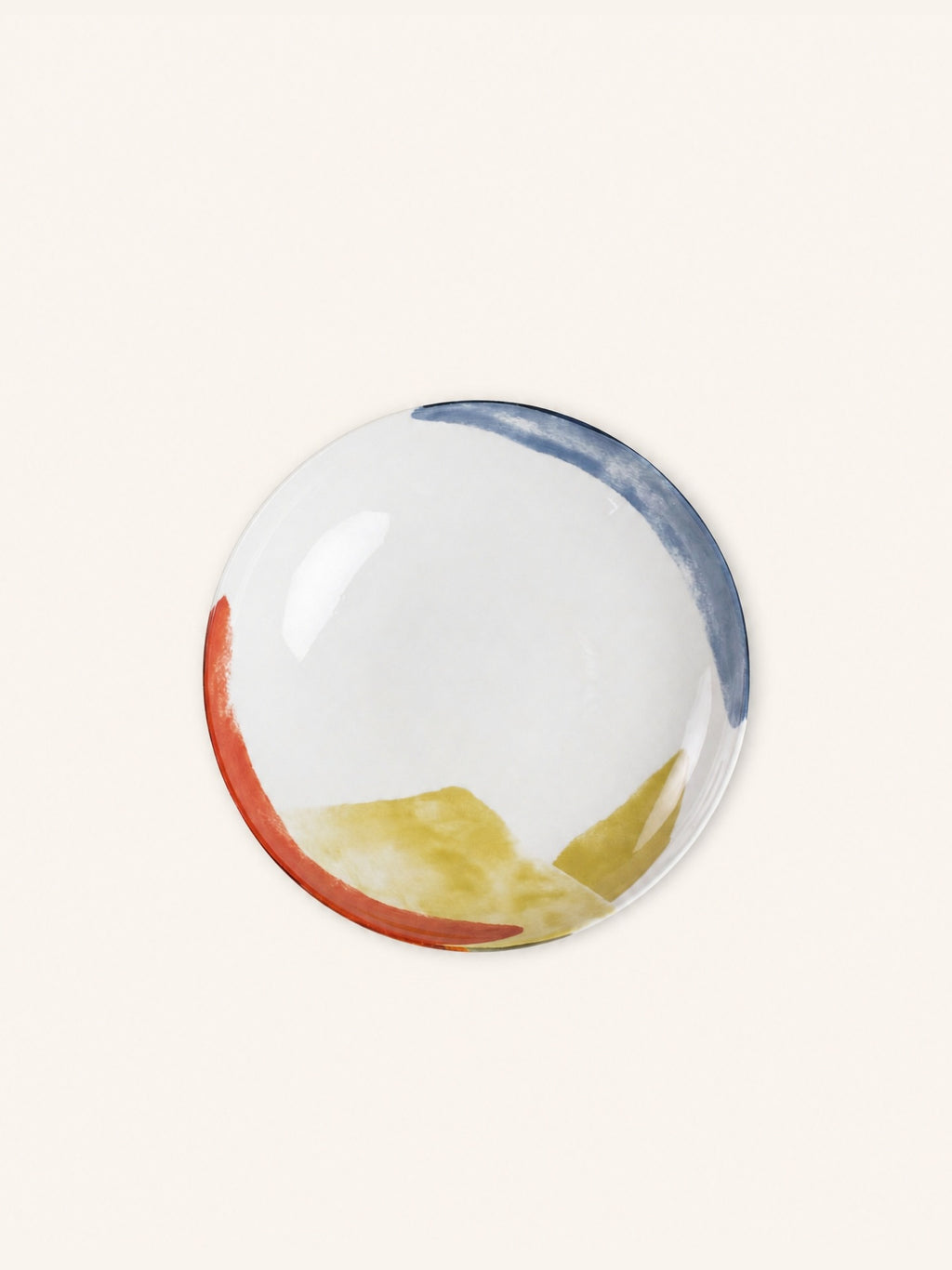 ABSTRA - plato hondo - porcelana - DIA 20,4 x H 4,3 cm - mezcla de colores