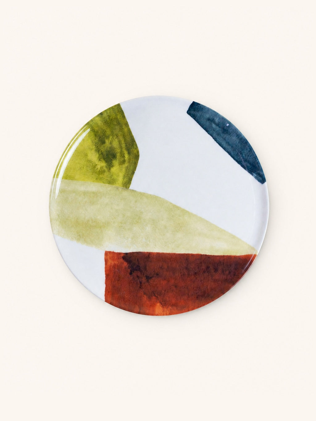 ABSTRA - dinerbord - porselein - DIA 27 x H 3 cm - mix van kleuren