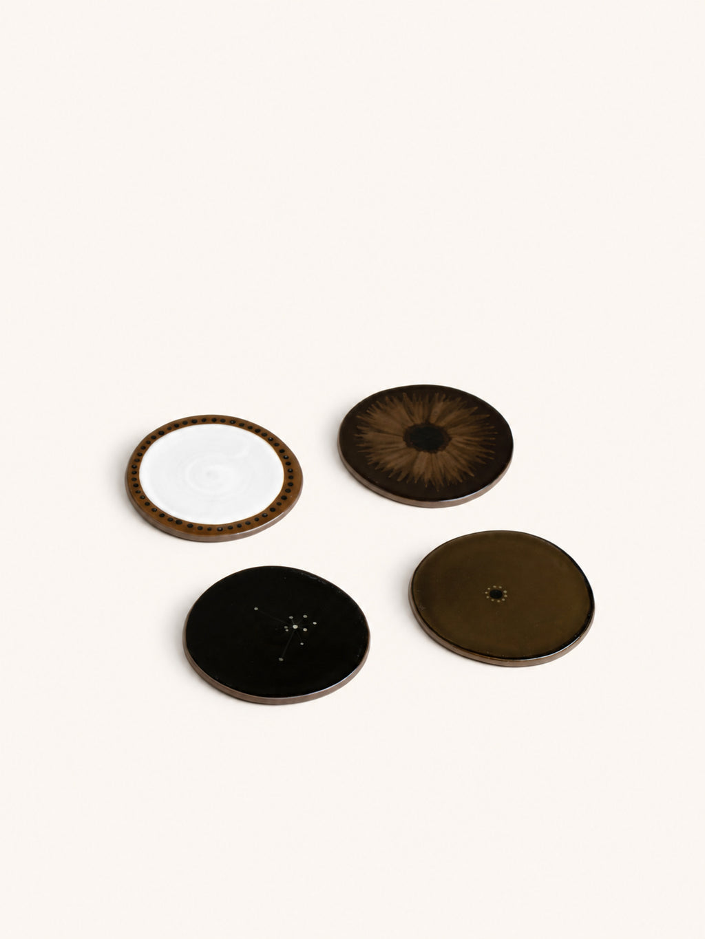 CYCLE - Set/4 Untersetzer - Steinzeug - DIA 11 x H 0,5 cm - Farbmix