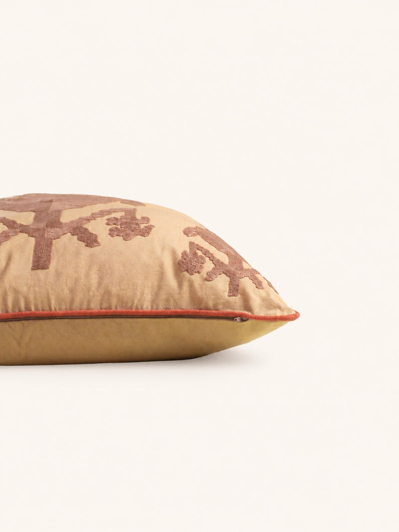TEMPLA - cushion - cotton - L 60 x W 60 cm - brick