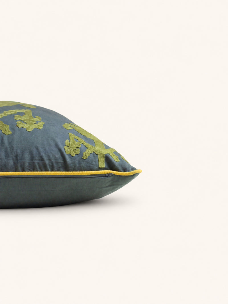 TEMPLA - cushion - cotton - L 60 x W 60 cm - green