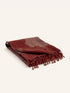 TEMPLA - plaid - lana merino - L 170 x W 130 cm - brique
