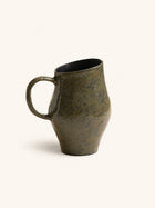 MODI - vase - aluminum - L 24,5 x W 17 x H 26 cm - green