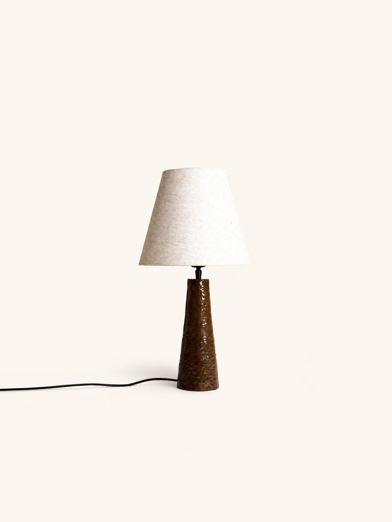 MODI - table lamp - aluminium - DIA 27 x H 52 cm - caramel