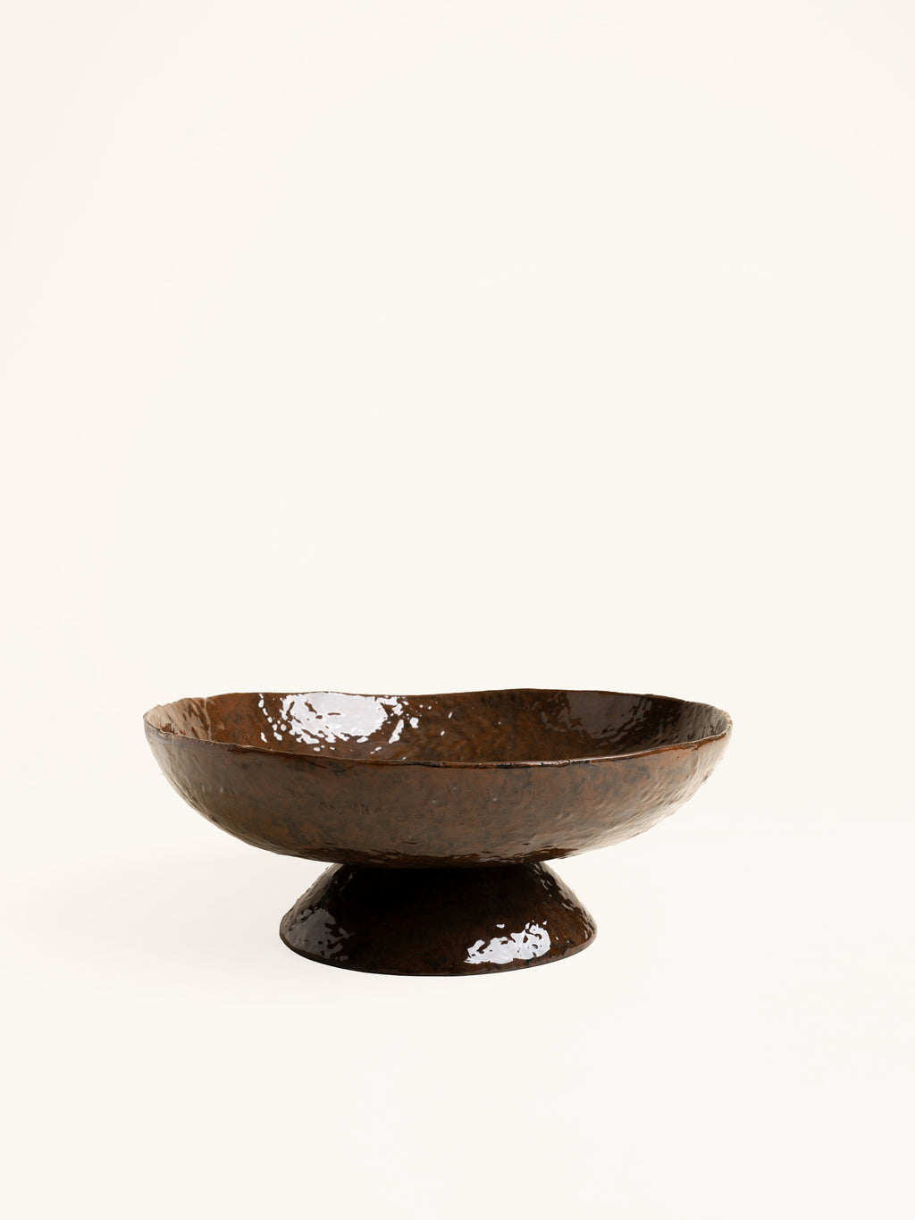 MODI - schaal - aluminium - DIA 36 x H 13,5 cm - karamel