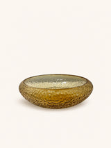 Oranje – PRISMA - Schale - Glas - DIA 27 x H 8 cm - Bernstein