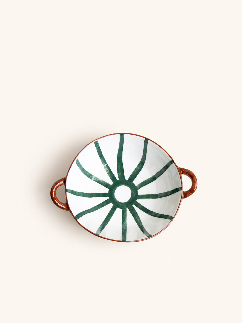 MYKONOS - ovenschaal - porselein - L 24,5 x W 18,5 x H 6 cm - groen