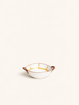Geel – MYKONOS - fuente para horno - porcelana - L 17,5 x W 13,7 x H 5 cm - amarillo
