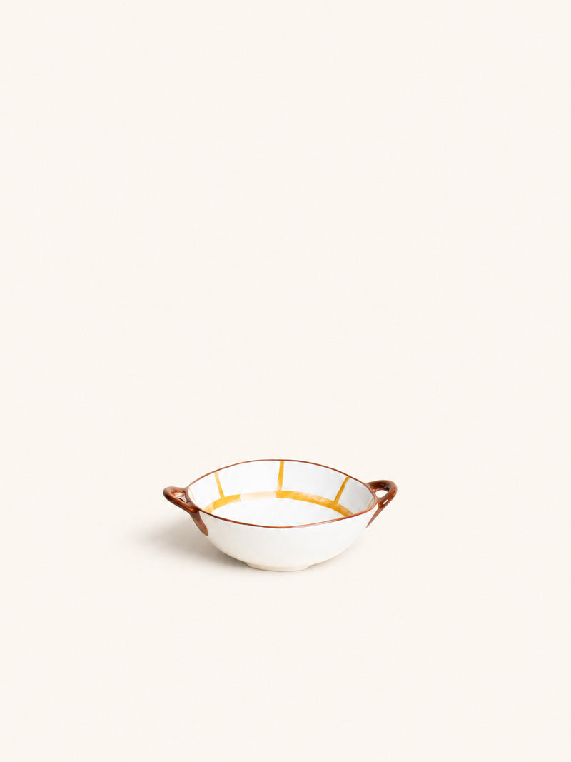 MYKONOS - baking dish - porcelain - L 17,5 x W 13,7 x H 5 cm - yellow