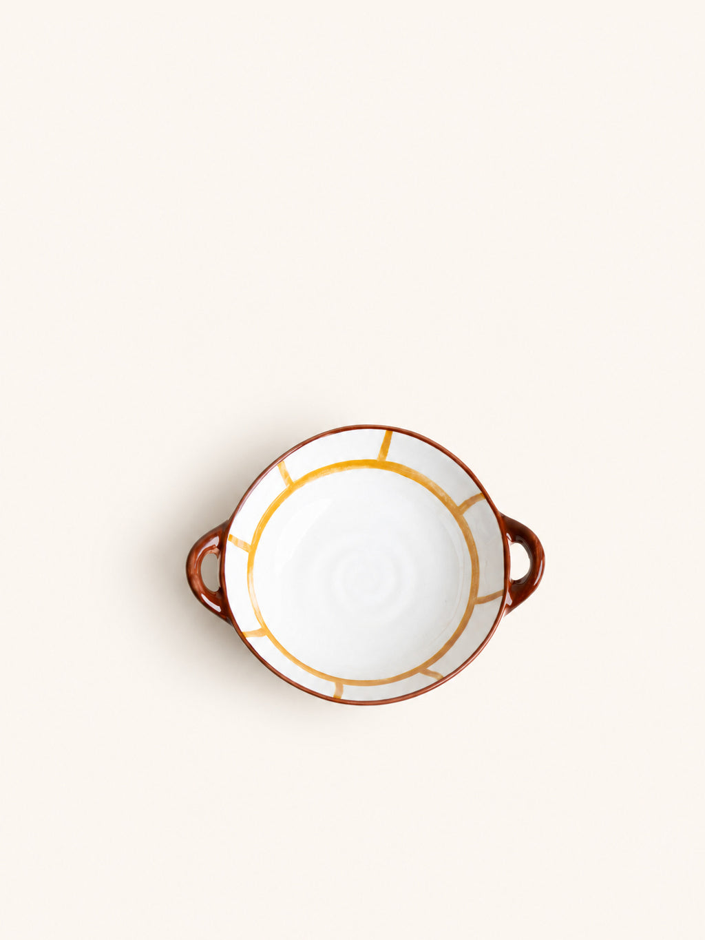 MYKONOS - ovenschaal - porselein - L 17,5 x W 13,7 x H 5 cm - geel