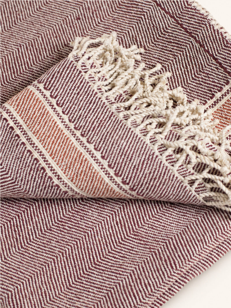 NOMAD - throw - cotton - L 200 x W 140 cm - brown