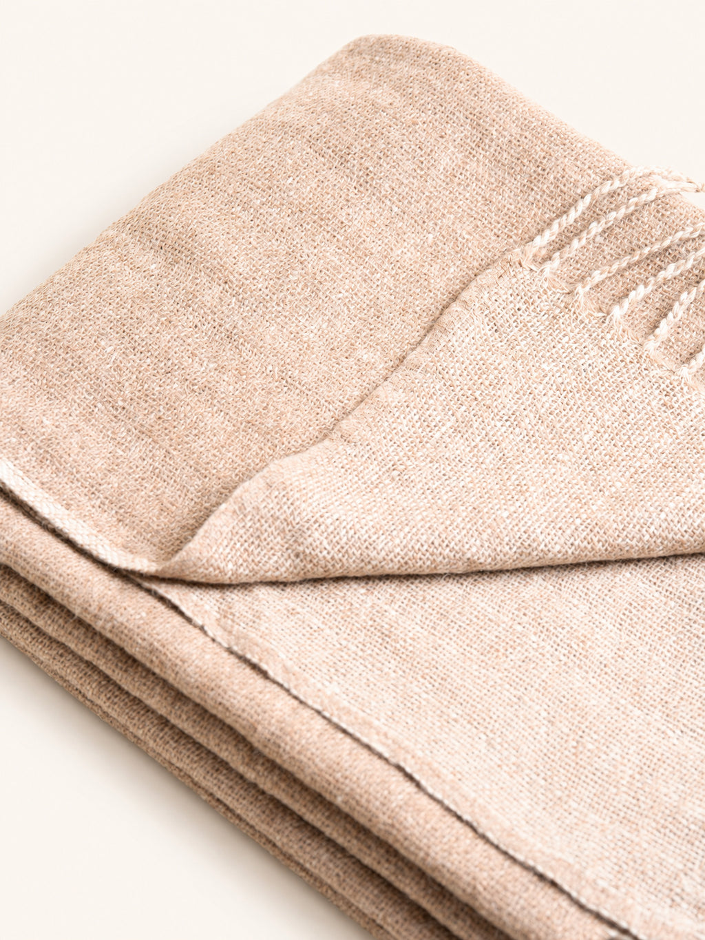 MAKALU - throw - recycled wool - L 170 x W 130 cm - beige