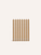 CANDLE - set/8 candles - paraffin wax - DIA 2,2 x H 25 cm - honey