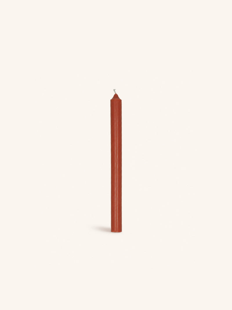 CANDLE - candle - paraffin wax - H 25 cm - terracotta